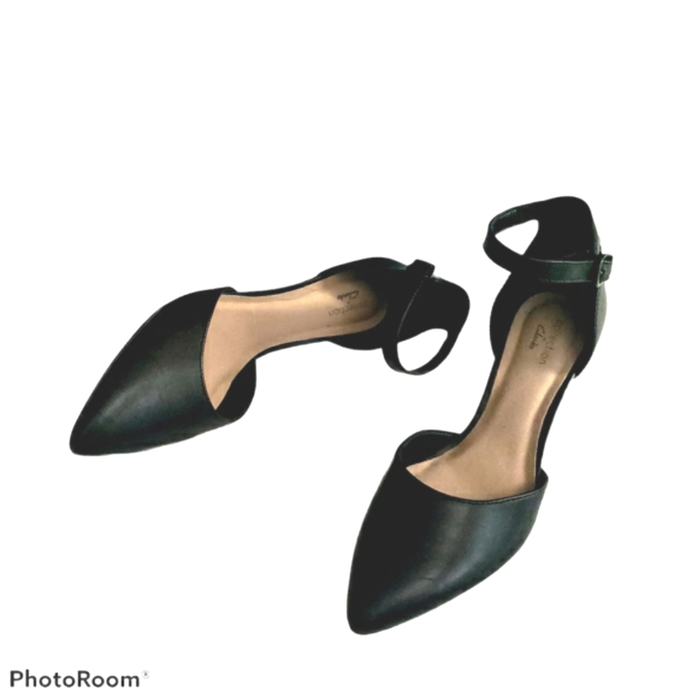 Clarks Linval Edyth D'Orsay kitten heel size 7